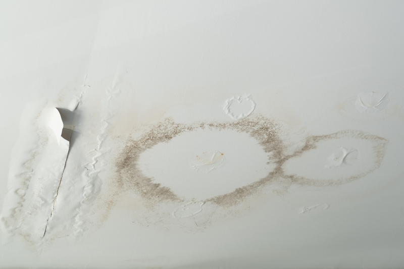 If you notice water stains on your ceilings or walls, or detect a moldy or mildew smell, it's likely that your roof is leaking